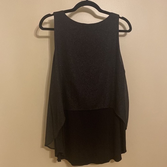 ✨ 🖤 “TRIBAL” Layered Sparkle Black Tank Top - Picture 5 of 7